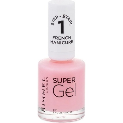 Rimmel London Super Gel French Manicure lak na nehty 091 English Rose 12 ml