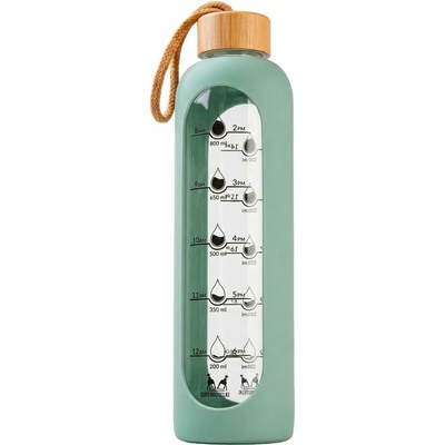 J.P.Leroy láhev skleněná HydroCoach zelená 1000 ml