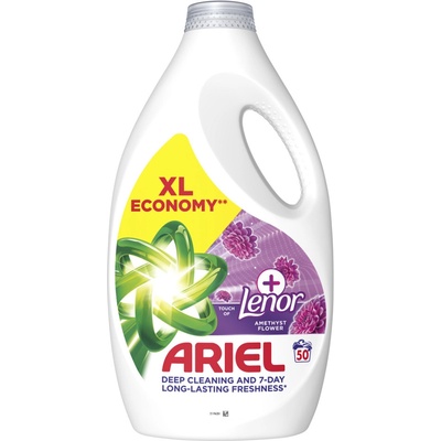Ariel +Lenor prací gel Amethyst 2,25 l 50 PD