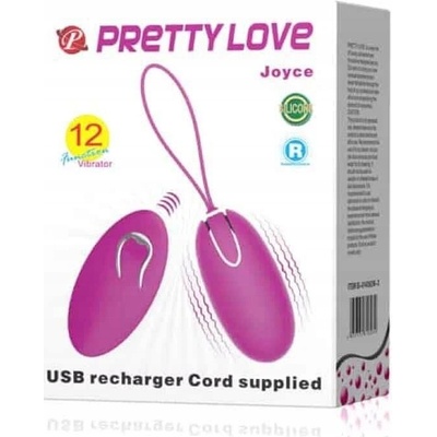 Pretty Love Joyce Egg 12 s Vibrační vajíčko na dálkové ovládání fioletowy