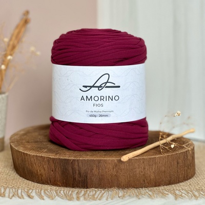 Amorino Fios Textilní špagáty Amorino Fio - Premium 26mm Vinho