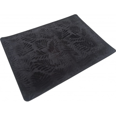 Takoy Koberec 80x150 vzor listí černý-HT-00412 | 80 x 150 cm