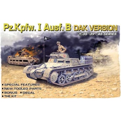 DRAGON Model Kit tank 6207 Pzkpfw. I Ausf. B DAK Version 1:35