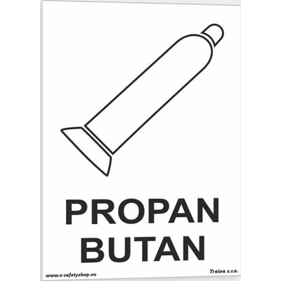 Traiva s.r.o Propan-butan Verze: Samolepka 148 x 210 mm (A5) tl. 0.1 mm - Kód: 00411