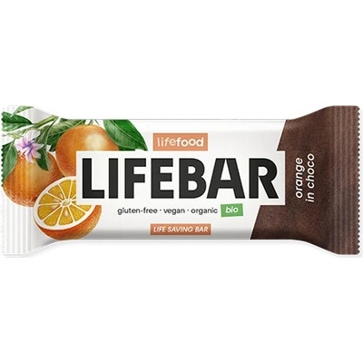 Lifefood Bio Raw tyčinka InChoco pomerančová 40 g – Hledejceny.cz