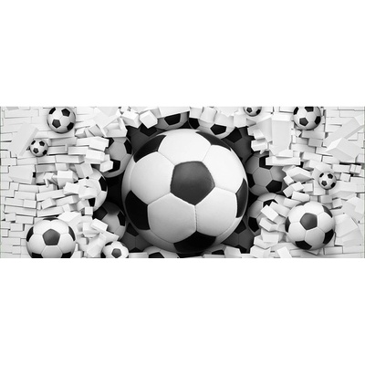 Preinterier Fototapeta - PA4296 3D futbalová lopta vlies - 250cm x 104cm