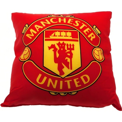 CurePink Polštář FC Manchester United Znak 37x37