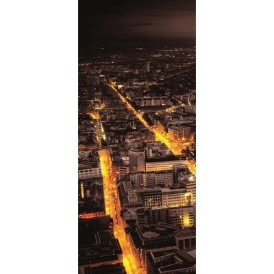 Preinterier Fototapeta - DV0209 - Mesto v noci Samolep. fólia - 91cm x 211cm