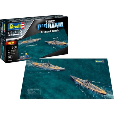Revell Gift-Set lodě 05668 Bismarck Battle 1:1200