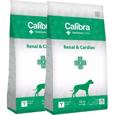 Calibra Vet Diet Dog Renal & Cardiac 2 x 12 kg