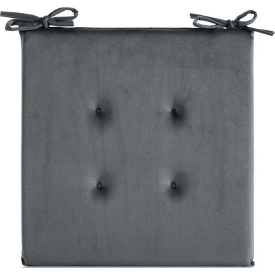 Takoy Sametový podsedák GAJA s ozdobným prošíváním a praktickými šňůrkami-HF-463976 | 40 x 40 cm