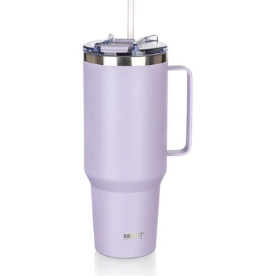 Banquet Termohrnek nerezový s uchem TWAIN 1,2 l lila