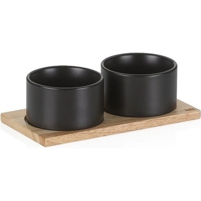 Kela KL-10069 KL-10069 Sada misek Gunten porcelán černý 3 ks 23,5 x 12,0 x 7,5 cm