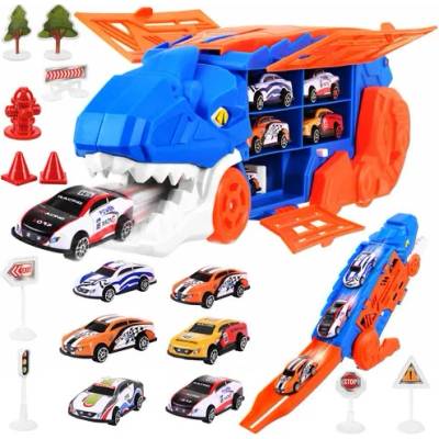 Maxy Nákladní automobil, přívěs a sada 6 aut