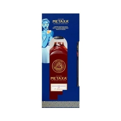 Metaxa 12* 40% 0,7 l Dárkové balení s ponožkami