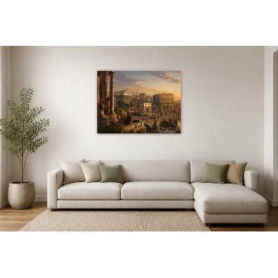 Obraz na plátně – Idealizovaný pohled na starověký Řím 120 × 90 cm – Hledejceny.cz