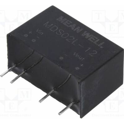 MEAN WELL MDS02L-12 Měnič: DC/DC; 2W; Uvst: 4,5÷5,5VDC; Uvýst: 12VDC; Ivýst: 167mA; SIP7 – Hledejceny.cz