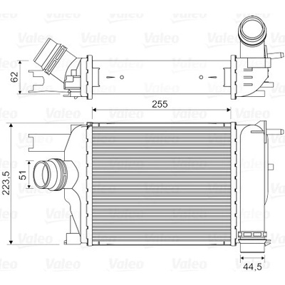 Chladič plniaceho vzduchu VALEO 818609