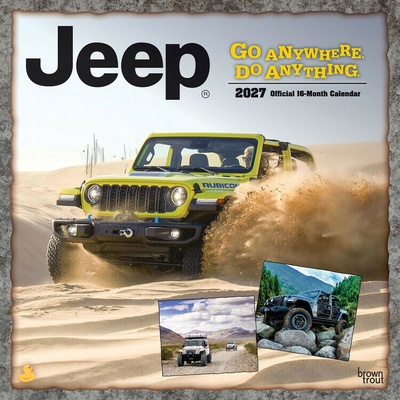 BROWNTROUT Jeep | 16-mesačný, 30.5 x 30.5 cm 2027