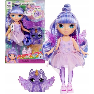 MGA Rainbow High Malá sestrička víla Amethyst Purple