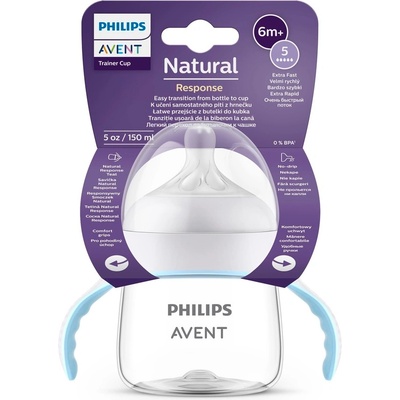 Philips Avent láhev a hrníček 2v1 Natural transparentní 150 ml