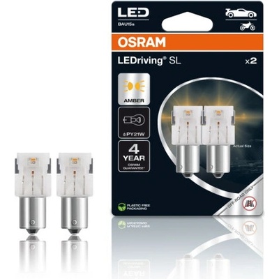 OSRAM LED 12V PY21W BAU15s oranžová (2ks) Duo-blister – Hledejceny.cz