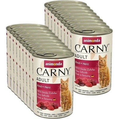 Animonda Cat Carny Adulthovězí a srdce 18 x 400 g – Hledejceny.cz