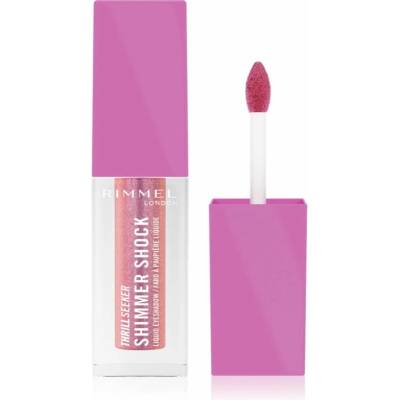 Rimmel Thrill Seeker Shimmer Shock trblietavé tekuté očné tiene 003 Frozen Bubblegum 3,5 ml