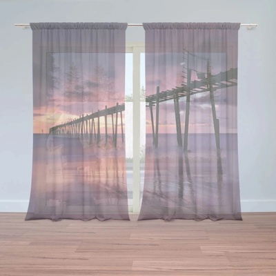 Sablio Záclony Oceán: 2ks 150x250cm