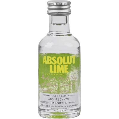Absolut Lime 40 % 0,05 l (holá láhev)