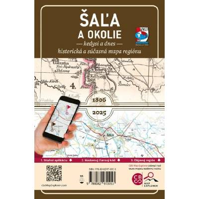 VKÚ Harmanec Porovnávacia mapa Šaľa a okolie kedysi a dnes