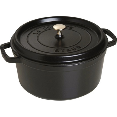 Staub Cocotte hrnec kulatý 28 cm 6,7 l černý