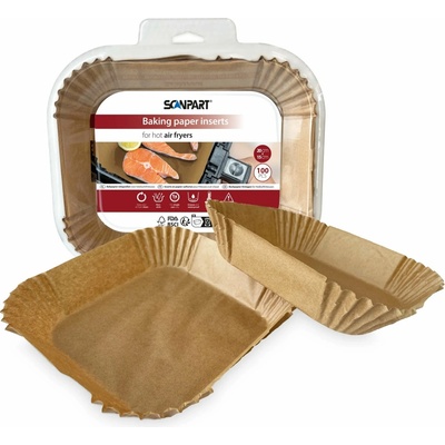 ScanPart Papír na pečení do horkovždušných fritéz 20 × 15 cm 100 ks