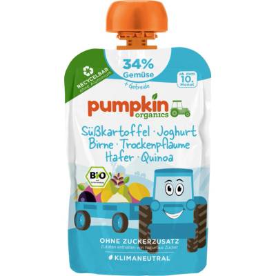 BIO Zeleninové pyré Batát jogurt hruška švestka oves quinoa 10. měsíc 100 g