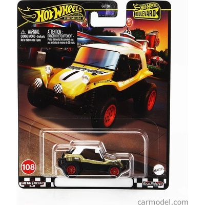 Mattel hot wheels Meyers manx Dune Buggy N 1 Racing 1968 Zlatá Bílá 1:64