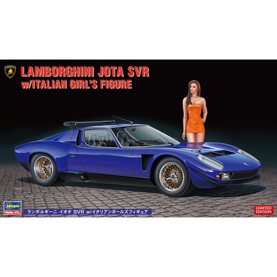 Hasegawa Lamborghini Jota SVR with Italian girl´s figure 1:24