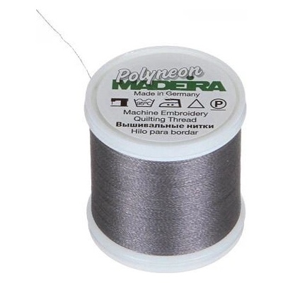 Vyšívací nitě PES Madeira Polyneon (400m) barva 1740 silver grey