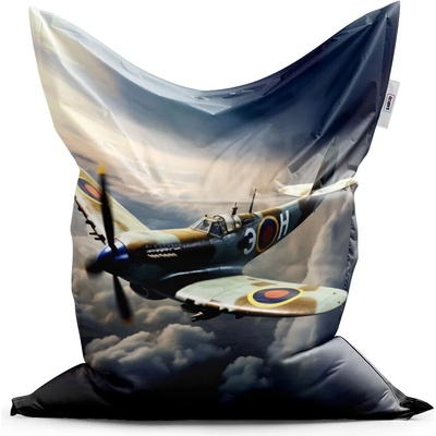 Sablio sedací vak Stíhačka Spitfire 150x100 cm