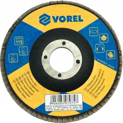Vorel Kotouč brusný lamelový 115 mm P100 TO-07977