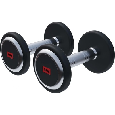 Gorilla Sports Sada jednoručních činek z litiny, 2 x 2,5 kg