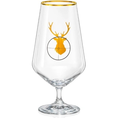 Crystalex Sklenice na pivo Forest Gold 540 ml