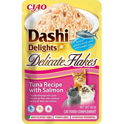 Inaba Dashi Delicate Flakes Cat Tuniak s lososom 40 g