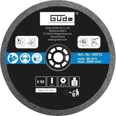 Güde Brúsny kotúč 200 mm K80 55513
