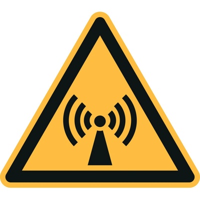 Značka Neionizujúce elektromagnetické žiarenie, ISO 7010, fólia, SK, 100 mm, 20 ks