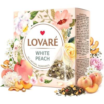 Lovaré Čaj White Peach 15 pyramid