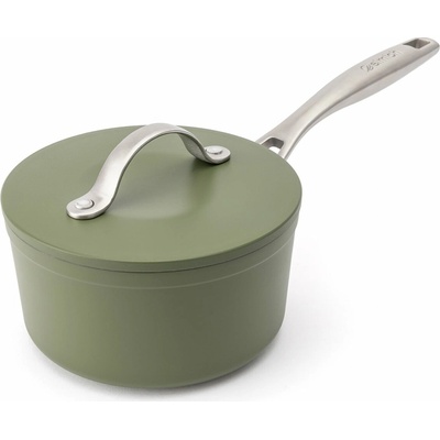 Elmich Nepřilnavý keramický rendlík Zen Ø 16 cm - olivově zelená