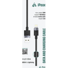 iPEAX 90010107 USB/Lightning 1,5m černý