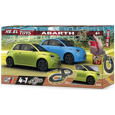 RE.EL Toys autodráha licencovaná Pista Fiat Abarth 4v1 1:43