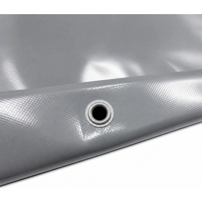 Pvc plachta zakrývacia šedá 670 g/m2 7 x 8 m