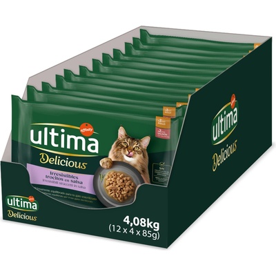Ultima Cat Sterilised kuřecí a losos 48 x 85 g
